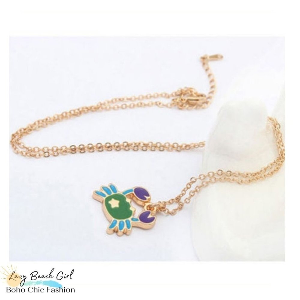 Sweet Little Crab Necklace